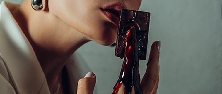 Girl with a chocolate